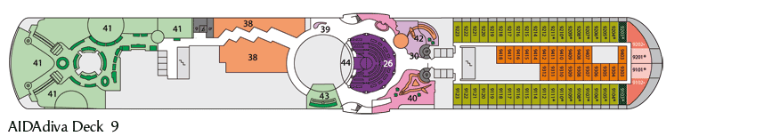 Decksplan - C/S AIDAdiva (2007)